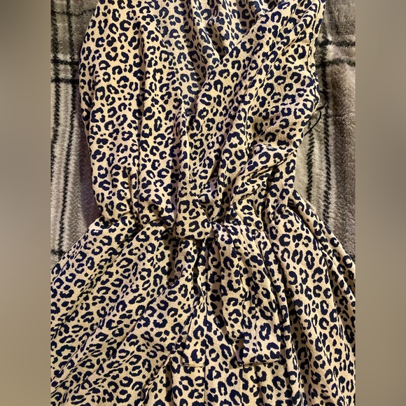 Cheetah print spaghetti strap wrap dress - Picture 4 of 4